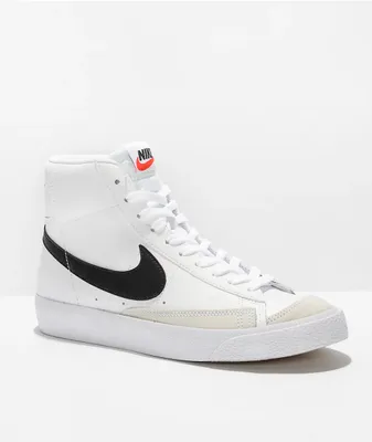 Nike Blazer Mid '77 White & Black Leather Shoes