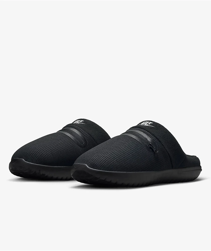 Nike Burrow Black & Anthracite Slippers