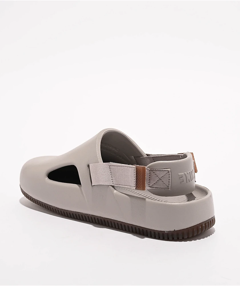 Nike Calm College Grey & Gum Mule Sandals