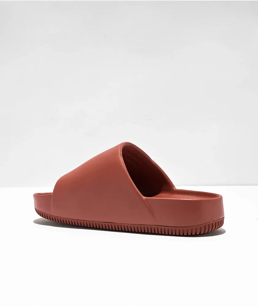 Nike Calm Rugged Orange Slide Sandals