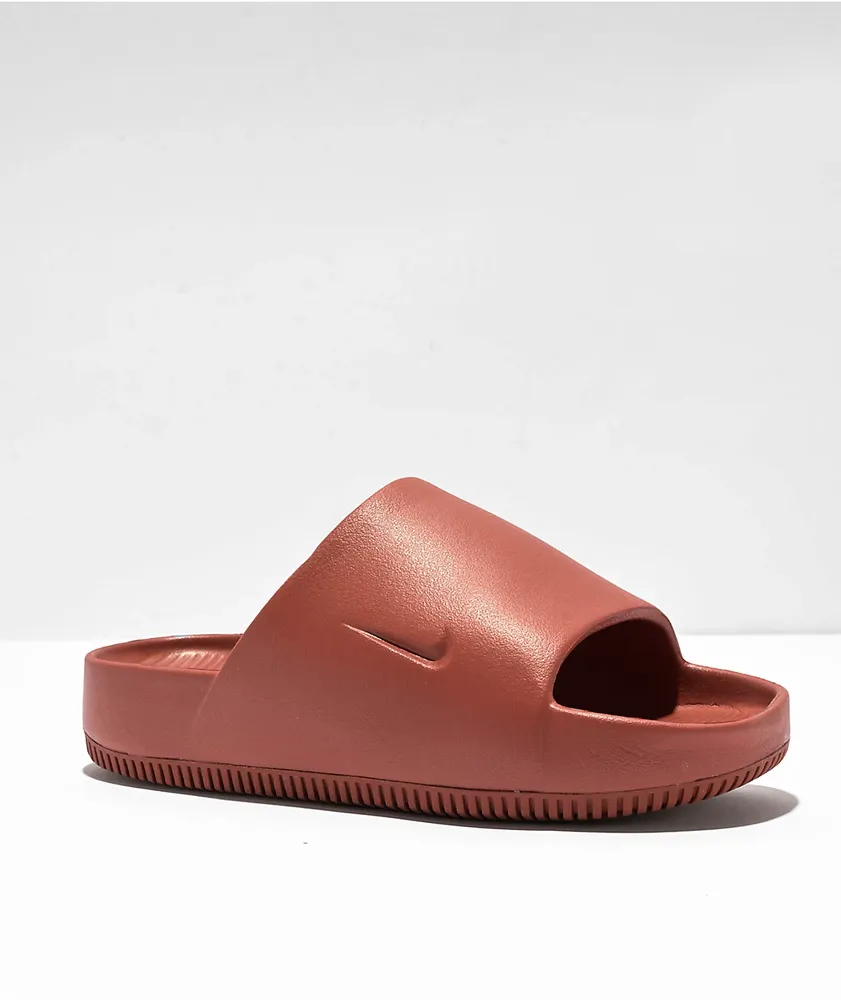 Nike Calm Rugged Orange Slide Sandals