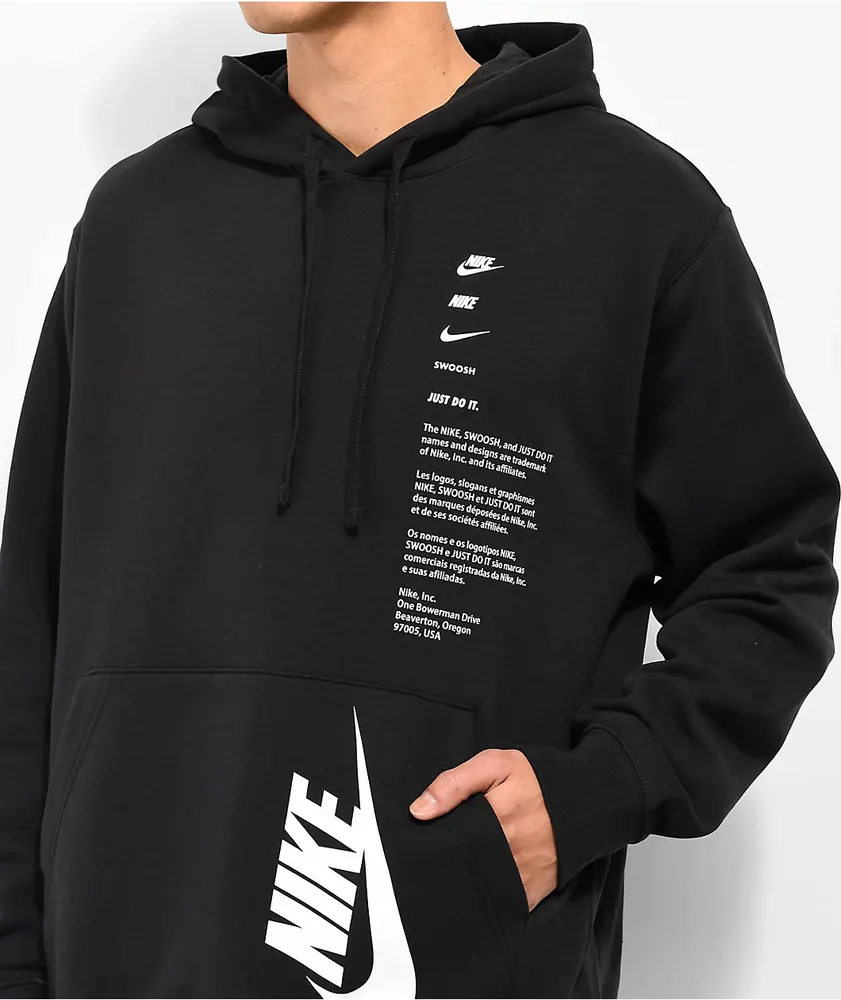 Nike Club+ Shoebox Black Hoodie