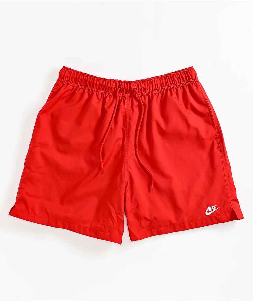 Nike Club University Red Woven Flow Shorts