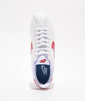 Nike Cortez White, Varsity Blue & Varsity Red Shoes