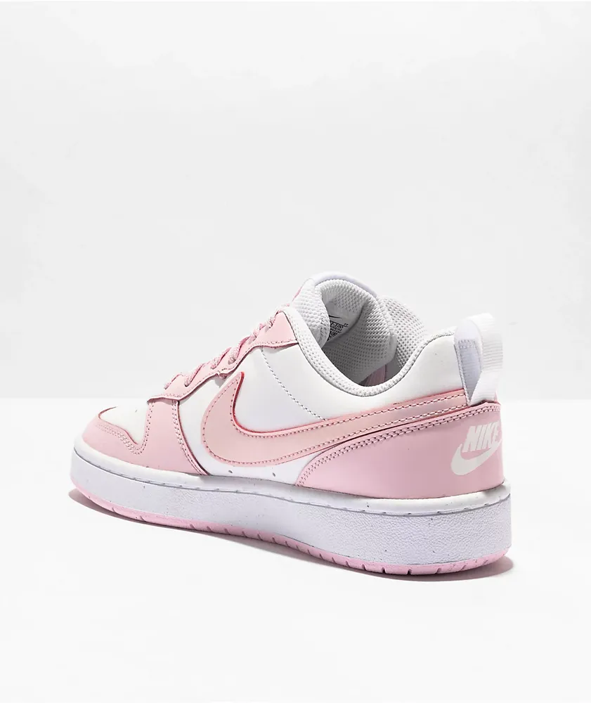 Nike Court Borough Low 2 SE White & Pink Shoes
