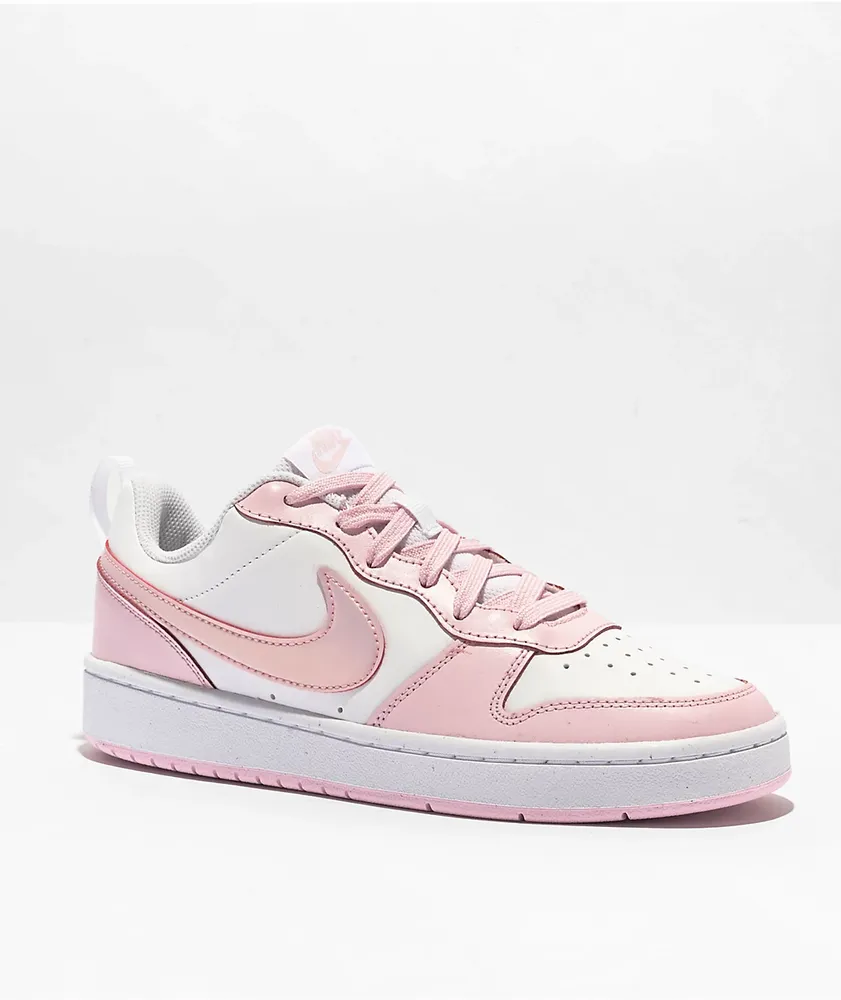 Nike Court Borough Low 2 SE White & Pink Shoes