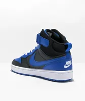 Nike Court Kids Borough Mid Black & Royal Blue Shoes