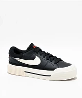 Nike Court Legacy Lift Black & White Platform Shoes