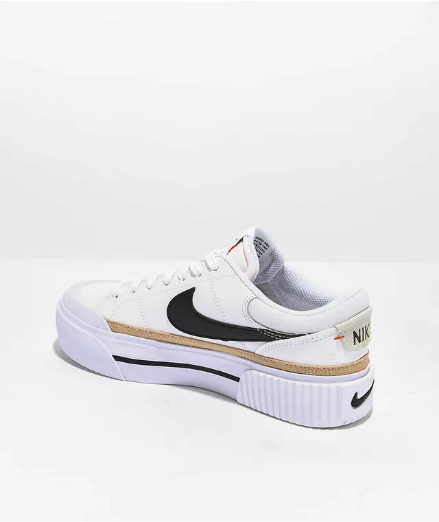 Nike Kids' Court Legacy White & Black Shoes