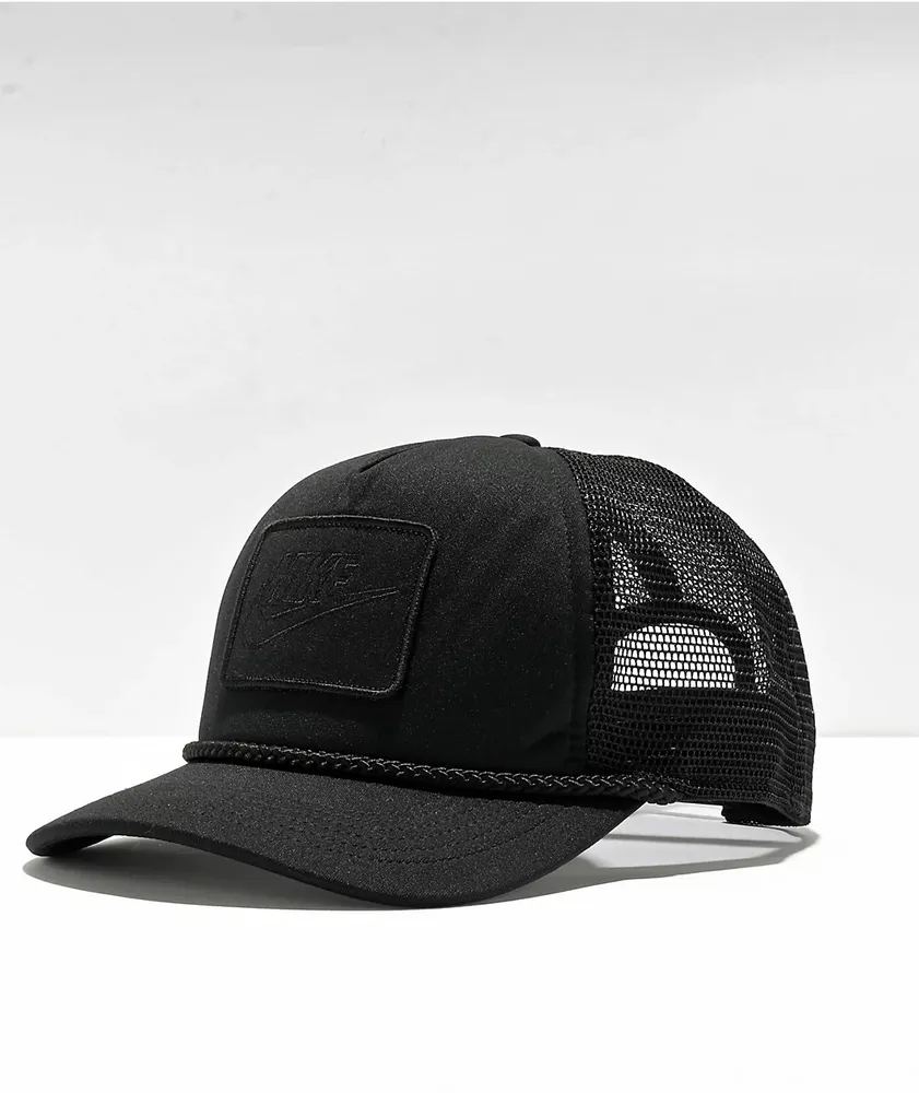 Nike Dri-FIT Rise Black Trucker Hat