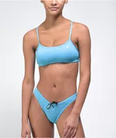 Nike Essentials Blue Racerback Bikini Top