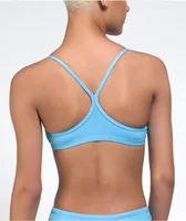 Nike Essentials Blue Racerback Bikini Top