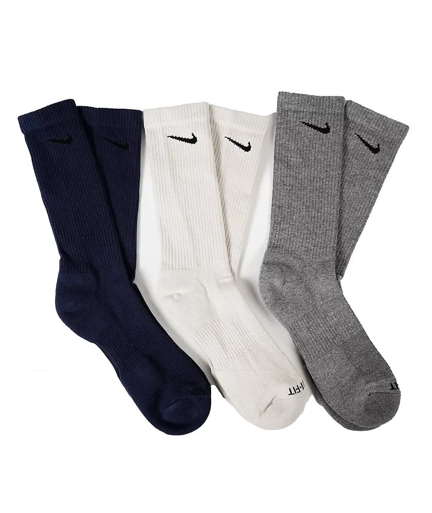 Nike Everyday Plus Athletic Crew Socks, Dri-Fit, 6-Pack