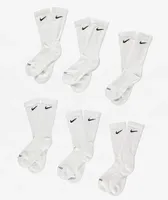 Nike Everyday Plus 6-Pack White Crew Socks
