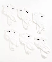 Nike Everyday White 6 Pack Ankle Socks