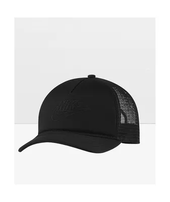Nike Futura Black Embroidered Trucker Hat
