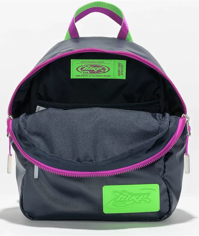 Nike Futura Obsidian & Green Mini Backpack