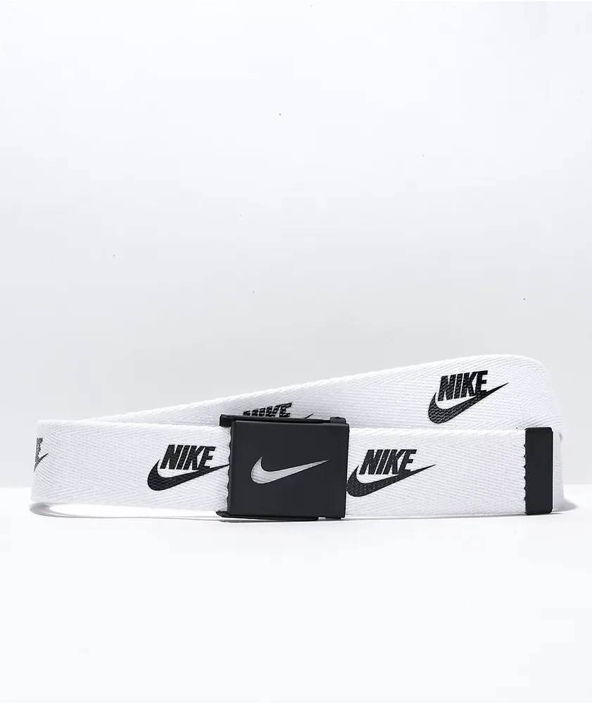 Nike Futura White & Black Web Belt