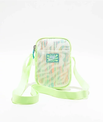Nike Heritage Small Barely Volt & Dusty Cactus Crossbody Bag