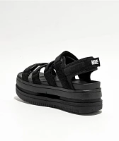 Nike Icon Classic SE Black & White Platform Sandals