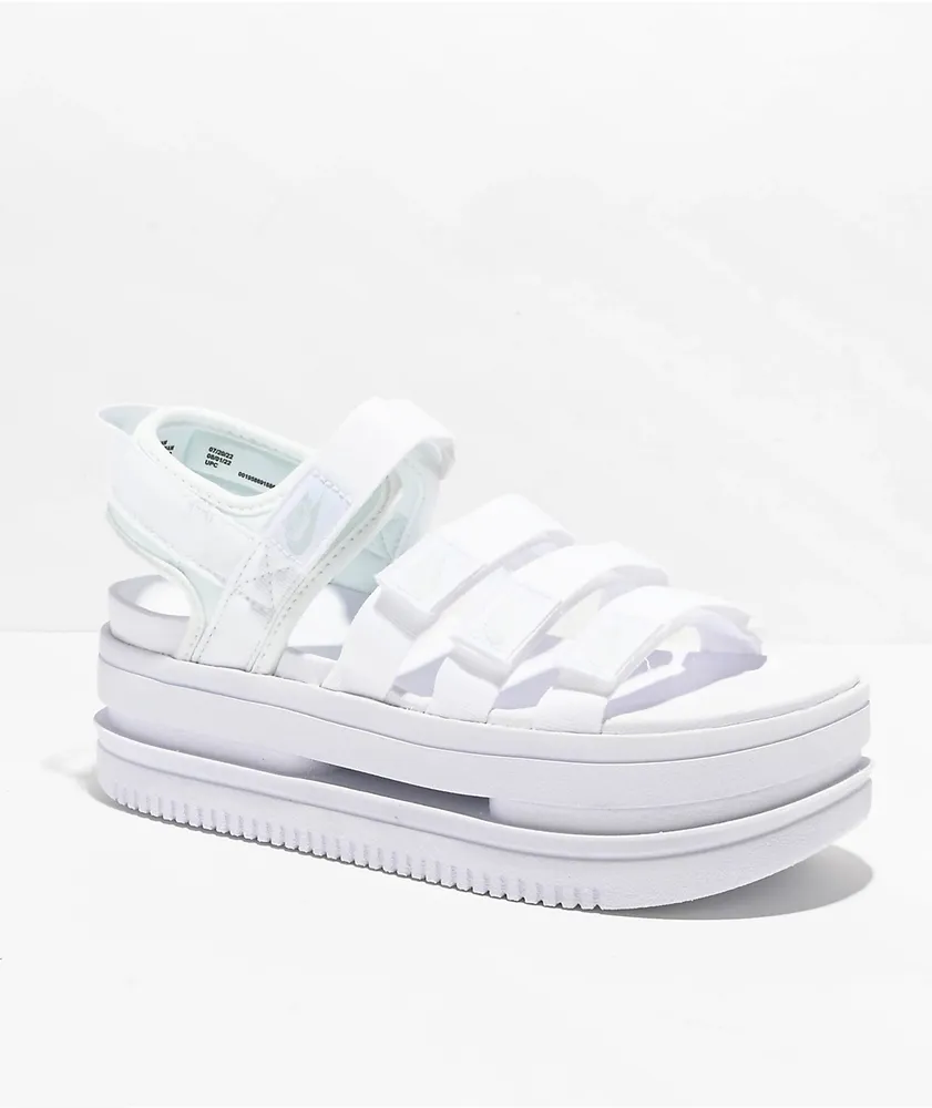 Nike Icon Classic White Platform Sandals