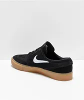 Nike Janoski RM SE Black & Gum Suede Skate Shoes