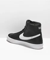 Nike Kids' Blazer Mid '77 Vintage Black Leather Shoes