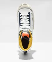 Nike Kids Blazer Mid '77 White & Navy UV Reactive Shoes