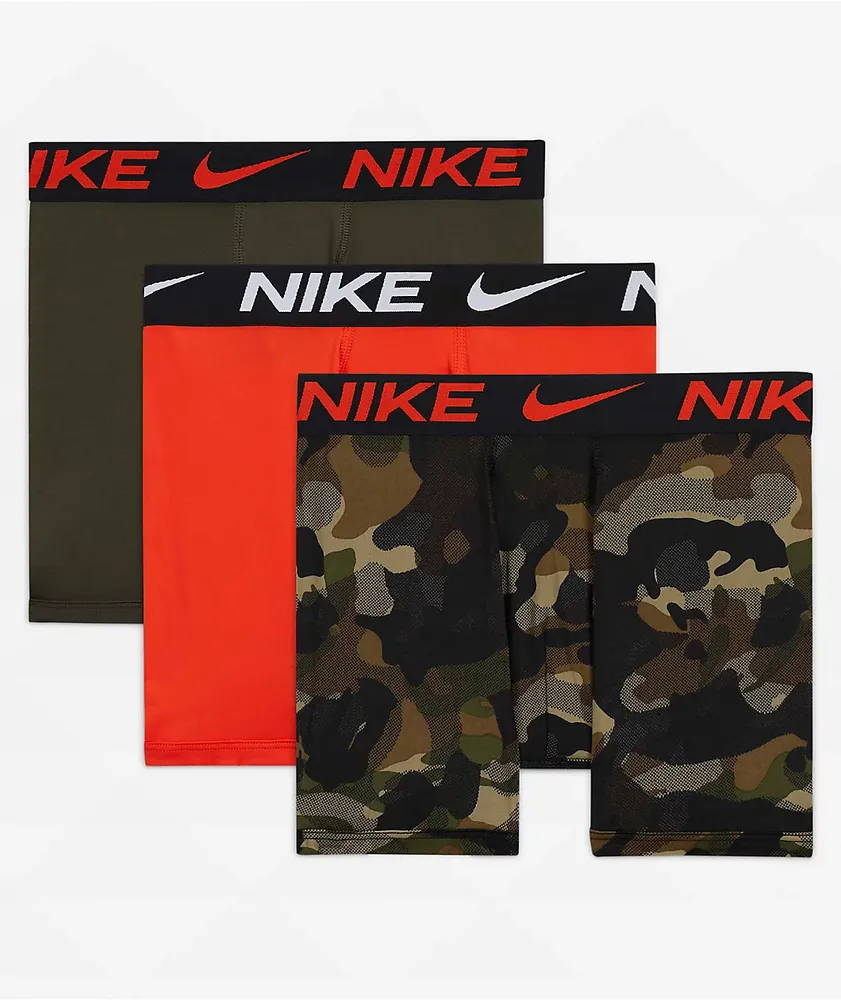 Nike Kids Camo 3 Pack Boxer Briefs