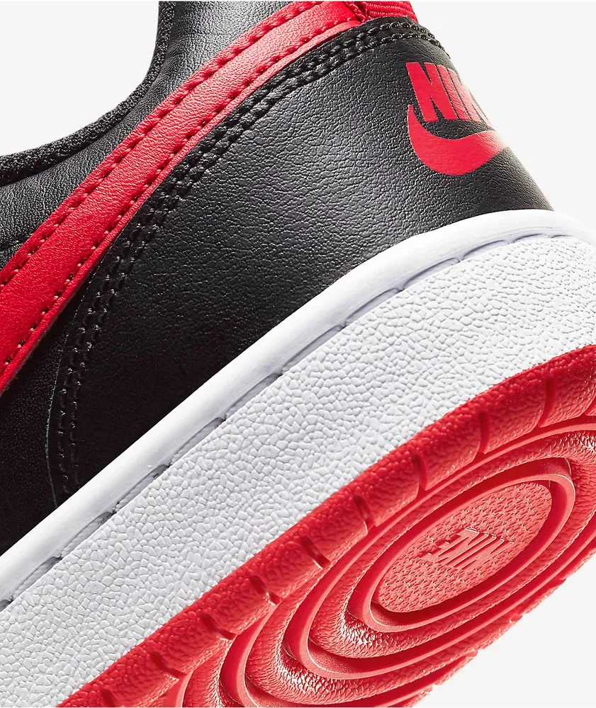 Nike Kids Court Borough Low 2 Black & Red Shoes