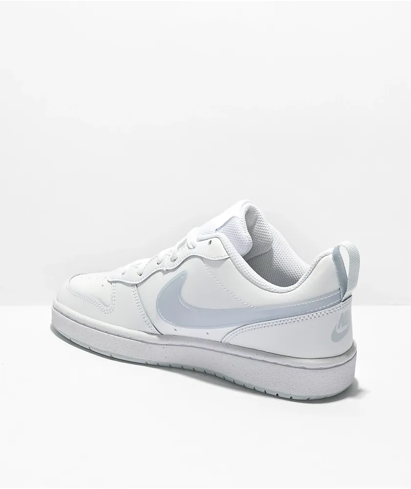 Nike Kids Court Borough Low 2 White & Aura Shoes