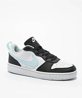 Nike Kids Court Borough Low Recraft Anthracite, White, & Glacier Blue Shoes