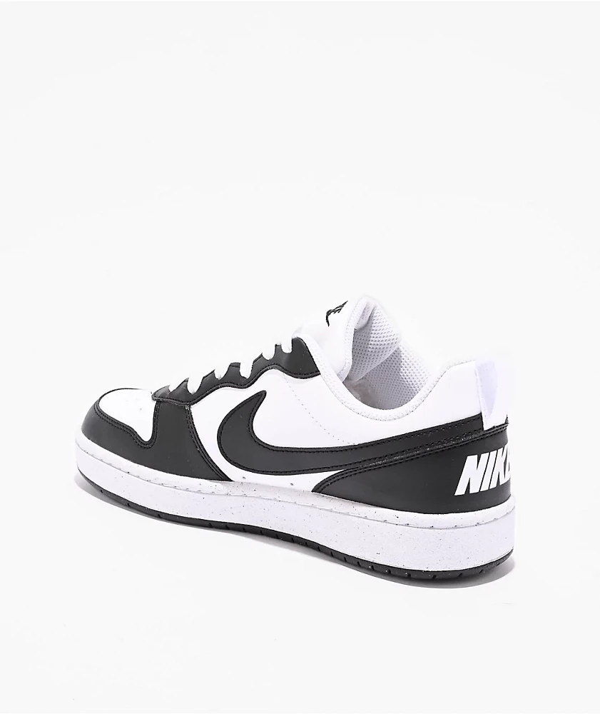 Nike Kids Court Borough Low Recraft Black & White Shoes