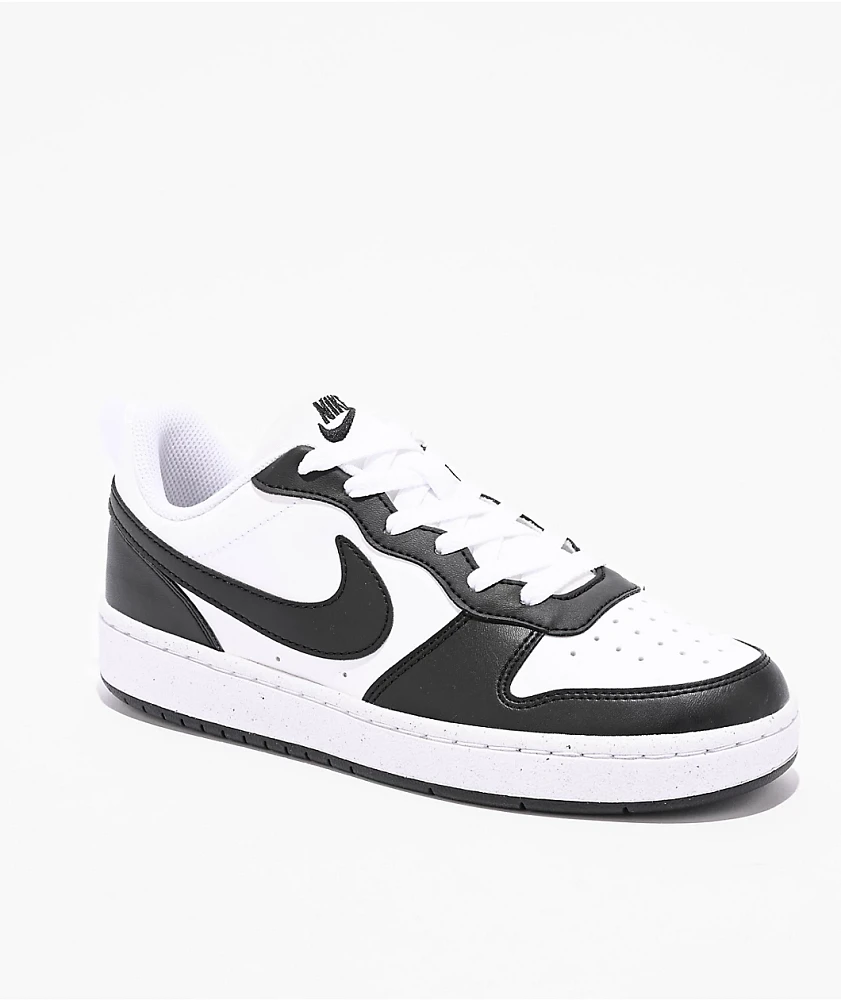 Nike Kids Court Borough Low Recraft Black & White Shoes