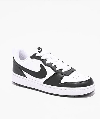Nike Kids Court Borough Low Recraft Black & White Shoes