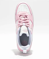 Nike Kids Court Borough Low Recraft White & Pink Foam Shoes