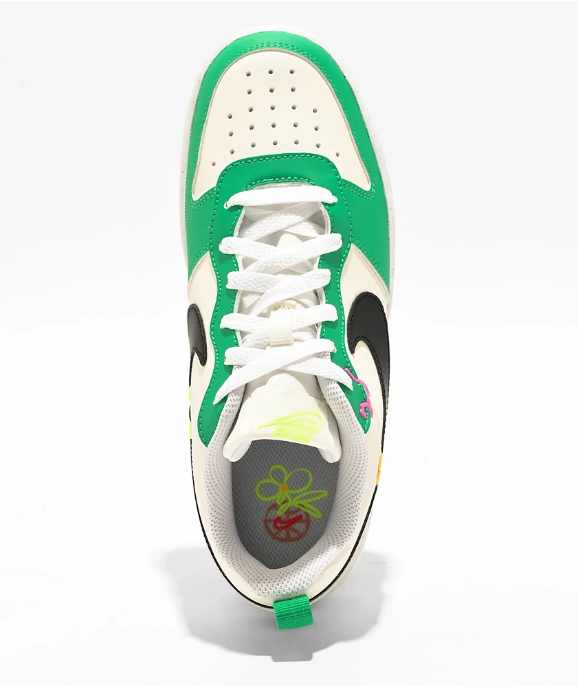 Nike Kids Court Borough Low Recraft White & Stadium Green Shoes