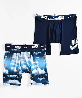 Nike Kids Dri-FIT Essential Micro Cloud 2-Pack Boxer Briefs 