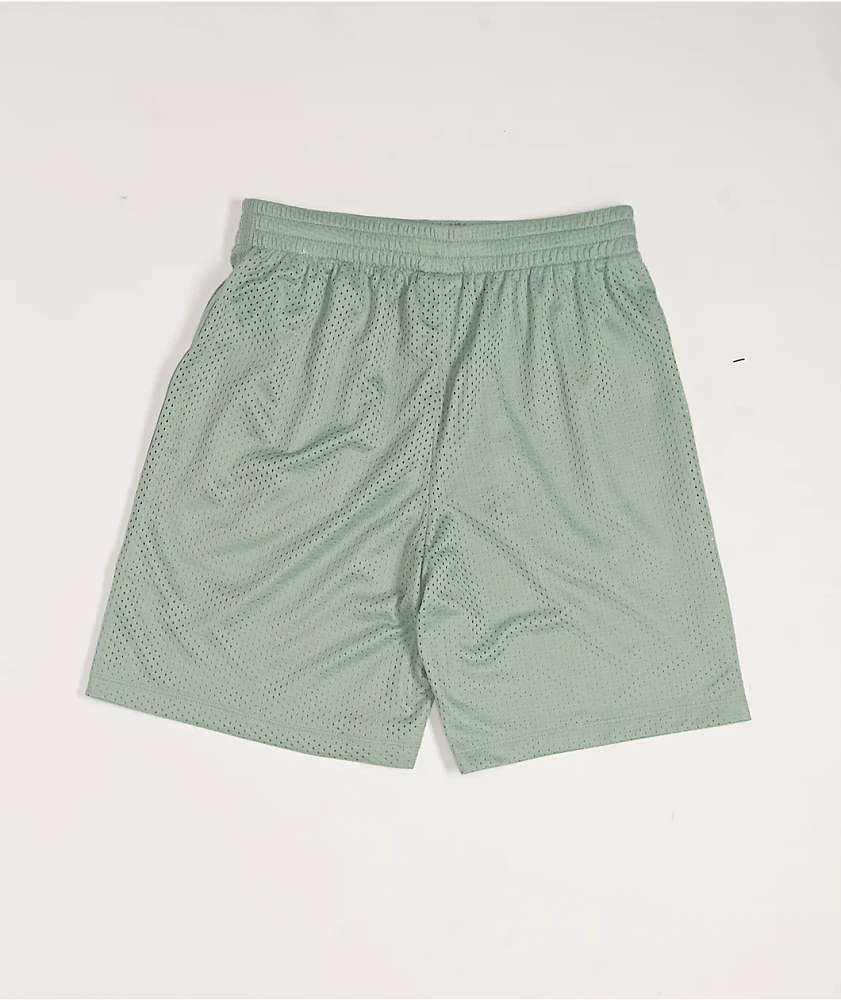 Nike Kids Dri-FIT Green Mesh Shorts