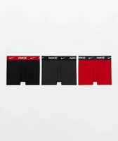 Nike Kids Essential Red 3 Pack Boxer Briefs