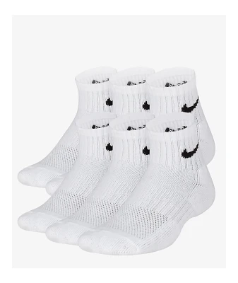 Nike Kids Everyday White 6 Pack Ankle Socks