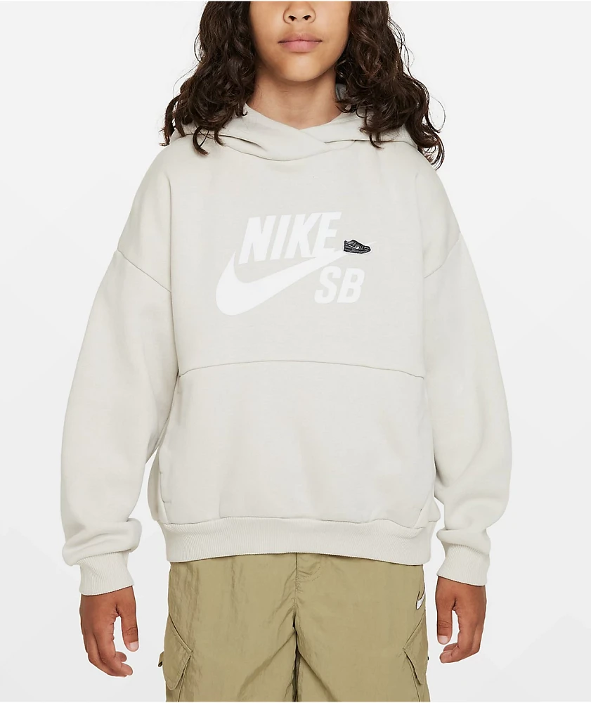 Nike Kids Icon White Hoodie