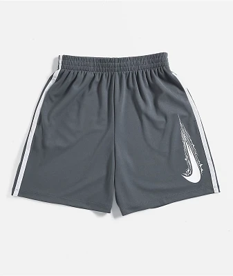 Nike Kids Swoosh Grey Mesh Shorts