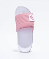 Nike Offcourt Adjust White & Pink Slide Sandals