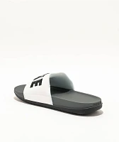 Nike Offcourt Dark Grey, White & Black Slide Sandals