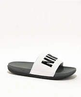 Nike Offcourt Dark Grey, White & Black Slide Sandals