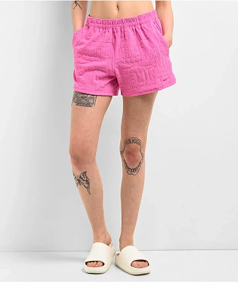 Nike Retro Flow Pink Cover Up Shorts