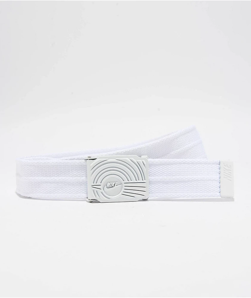 Nike Ribbed Summit White Web Belt