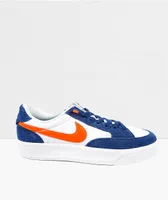 Nike SB Adversary Premium Navy, Orange & White Skate Shoes