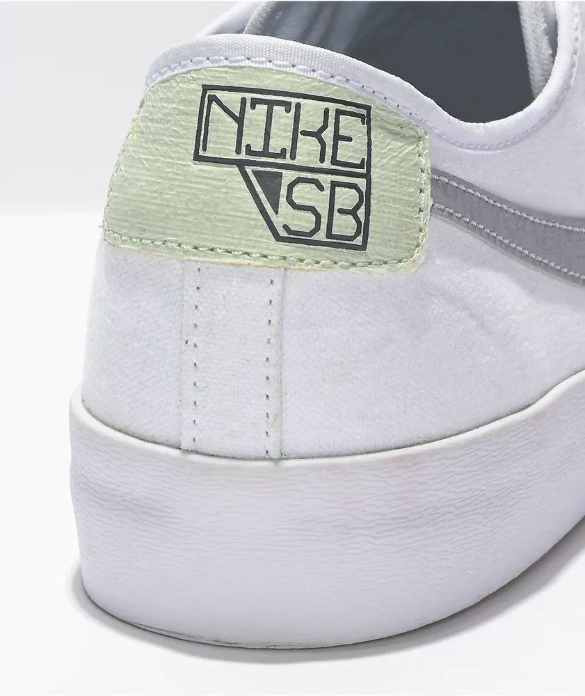 Nike SB BLZR Court DVDL White & Grey Skate Shoes